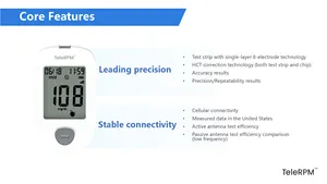 Transtek Draagbare Cellulaire Glucosemeter Digitale Bloedtestapparatuur 4G Glucometermachine