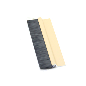 Cream HYFT Type Aluminum Alloy Base Garage Door Bottom <strong>Seal</strong> <strong>Brush</strong> <strong>Strip</strong> - Product Image 3