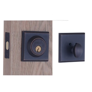 Serrure de porte intérieure en bois massif silencieuse entièrement en cuivre, universelle, de luxe, pour chambre à coucher, avec poignée - Product Image 3