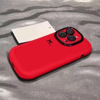 Coque de téléphone portable en silicone anti-chute pour iPhone 17 Air, 16, 15 Pro Max, 14 Pro, Puff 13, 12, 11 Pro Max avec support de téléphone inclus