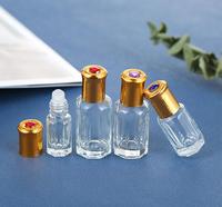 Luxe 3ml 6ml 9ml 12ml Mini Petit Rouleau sur Bouteille Rechargeable Huile Essentielle Parfum Verre Roller Ball Verre Attar Bouteilles