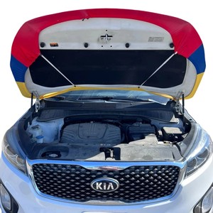 Premium Custom Colombia Flag Car Hood Cover Accesorio de vehículo de impresión digital para carnaval y desfiles nacionales - Product Image 3