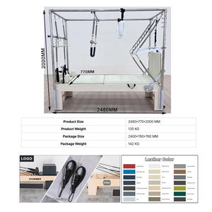 Commerciale Pilates 3 in 1 Cadillac letto legno acero polifunzionale Pilates Cadillac trapezio Pilates Reformer macchina - Product Image 5