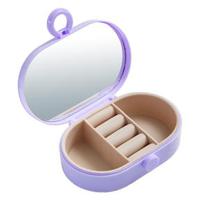 Custom Logo <b>Mini</b> Jewelry <b>Box</b> Portable Ring Zipper Cute <b>Storage</b> Case Travel Jewellery Packaging Necklace <b>Box</b> - Product Image 5