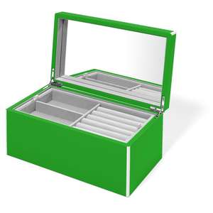 Boîte à bijoux en bois laqué avec incrustation de nacre pour la décoration de la maison vente en gros - Product Image 2