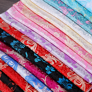 Hot Bán Dệt Satin Vải Trang Phục Cổ Hanfu <span class=keywords><strong>Cos</strong></span> Quần Áo Vải Phoenix Đuôi Mô Hình Dệt Satin - Product Image 1