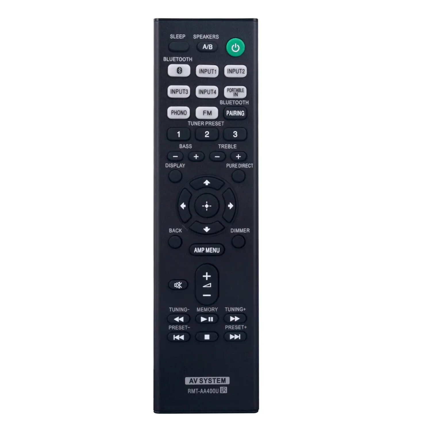 RMT-AA400U Remote Fit for Sony Stereo Receiver STR-DH190 STRDH190 RMTAA400U 1-493-369-11 RT149336911
