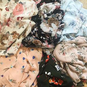 Dropshipping Écharpes Ethniques Châles Foulard Numérique en Mousseline de Soie Hijabs Instantanés Casquette Intérieure Musulmane Bari Fil Carré Hijabs pour Filles - Product Image 3