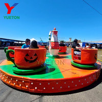 Manège à tasses de haute qualité pour enfants, monté sur remorque, attractions de manège à tasses de café