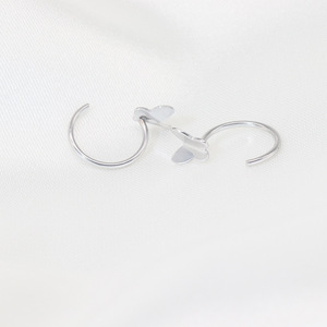Butterfly Clip-On <b>Earrings</b> Stainless Steel C-Ring Simple Korean Style Elegant Fashion Cuff <b>Earrings</b> - Product Image 4