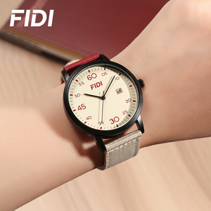 Reloj de Cuarzo para Estudiantes FIDI con Correa de Nailon, Resistente al Agua 3ATM, con Visualización de Fecha, Estilo Minimalista, Deportivo e Informal para Adolescentes - Product Image 4