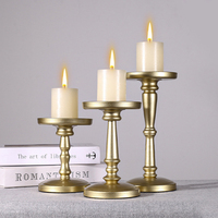 Support de bougie classique en métal style pilier, support de pilier romain vintage en fer, centre de table de mariage, ornement de décoration d'intérieur