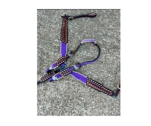 Ensemble de brides en cuir occidental léger de qualité supérieure avec collier de poitrine assorti du fournisseur indien - Product Image 1