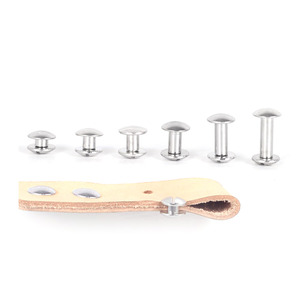 Manufacturer Chicago Screw Concho Screws Soild Posts Cambered Head Western <strong>Rivets</strong> for <strong>Leather</strong> Craft Belt Waller Holsters - Product Image 1