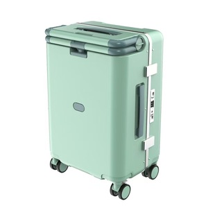 Equipaje de paseo para niños con asiento <span class=keywords><strong>Maleta</strong></span> de mano de 20 pulgadas para niños Niñas Mamá Viaje, Almacenamiento para computadora portátil, Bolsa de carrito giratoria de 360 ° - Product Image 4