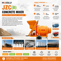 Promotion : Bétonnière à godets sur chariot série JZC avec moteur et pompe, décharge inversée 15 m³/h pour la construction