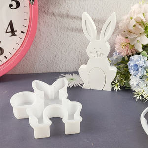 Moldes de fundición de resina hechos a mano para adornos decorativos de estilo DIY Ins para molde de herramientas de pastel de silicona de conejo X0447 - Product Image 5