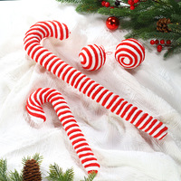 Décorations de Noël en forme de canne à sucre faites à la main, très vendues, écologiques, en peluche de haute qualité, pour la décoration intérieure, nouveauté Navidad, adorables