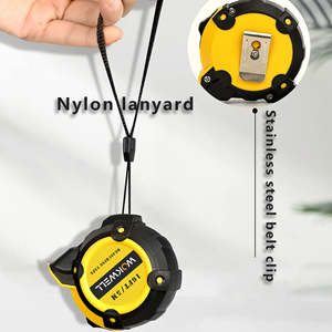 High Quality 5m/16ft Retractable Compact <b>Steel</b> Plastic <b>Measuring</b> <b>Tape</b> Custom Logo New ABS Case for Imperial Metric <b>Measurements</b> - Product Image 6