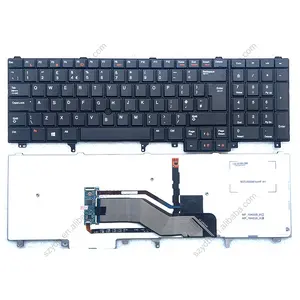 Baru Asli Backlit UK Keyboard Laptop untuk Dell Presisi E6520 E5520 M4600 M6600 E5530 E6530 M4700 M6700 M4800 M6800 P14F