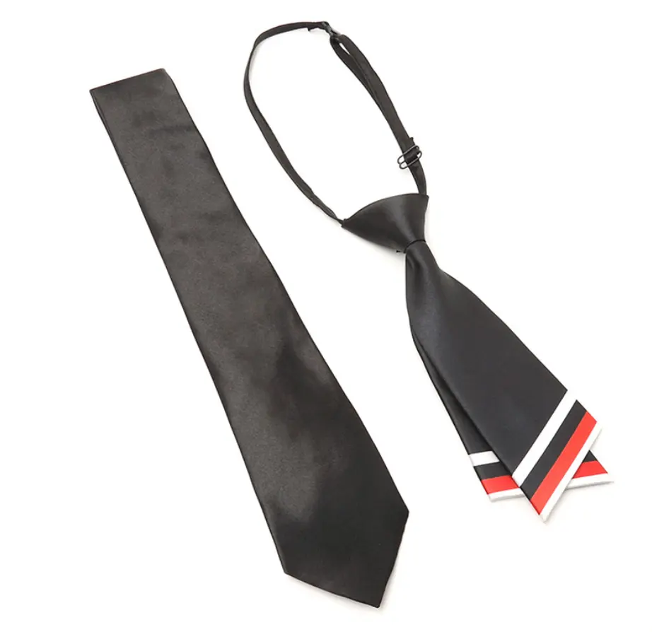 Custom Logo Formal Striped Woven Ties Polyester Neckties