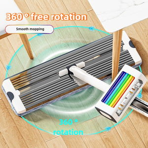 Cho <span class=keywords><strong>2025</strong></span> hợp kim nhôm xoay xử lý thân thiện với môi lau phẳng không rửa đi kèm với 2 siêu mịn sợi vải sàn công cụ làm sạch - Product Image 2