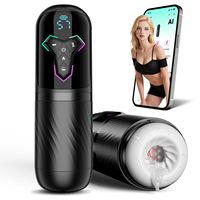 Nouvelles Machines et Appareils de Masturbation Masculine Automatiques 5 en 1 avec Contrôle par APP, Vibrations, Léchage, Poussées, Succion et Chauffage – Jouets Sexuels IA