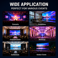 Pantalla LED Interior P1.2 P1.5 P1.8 P2.5, Video Wall sin Costuras, Pantalla LED TFT de Paso Fino para Cine en Casa y Salas de Conferencias
