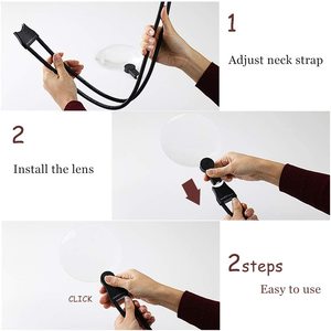 Venta directa <span class=keywords><strong>de</strong></span> fábrica <span class=keywords><strong>Precio</strong></span> competitivo Collar Lupa 3X 6X Lupa - Product Image 6