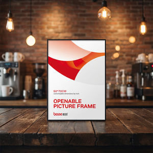 Cadre lumineux LED ultra-mince A1 A4 en aluminium à fixation murale, cadre d'affichage rétroéclairé pour affiches, menu de restaurant, <span class=keywords><strong>cinéma</strong></span> BOZE - Product Image 3