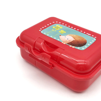 Boîte à lunch promotionnelle en gros avec impression OEM, sans BPA, compartimentée, pour enfants