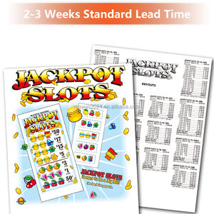 맞춤형 당첨권 게임 티켓, 다섯 개의 창이 있는 풀컬러 당첨권 카드 인쇄 전문 공장 - Product Image 2