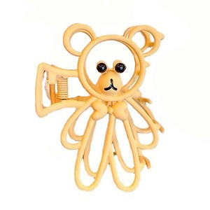 Pinza de Metal para agarre de oso de Color café para niña pequeña, herramienta mágica para cabeza de coleta, <span class=keywords><strong>Clip</strong></span> de tiburón, novedad - Product Image 5