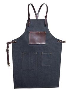 Grembiule Senza Maniche in Denim e Tela per Caffetteria, Fiorista, Parrucchiere, Ristorante, Bar - Unisex NIU WEI LI BC1067 - Product Image 5
