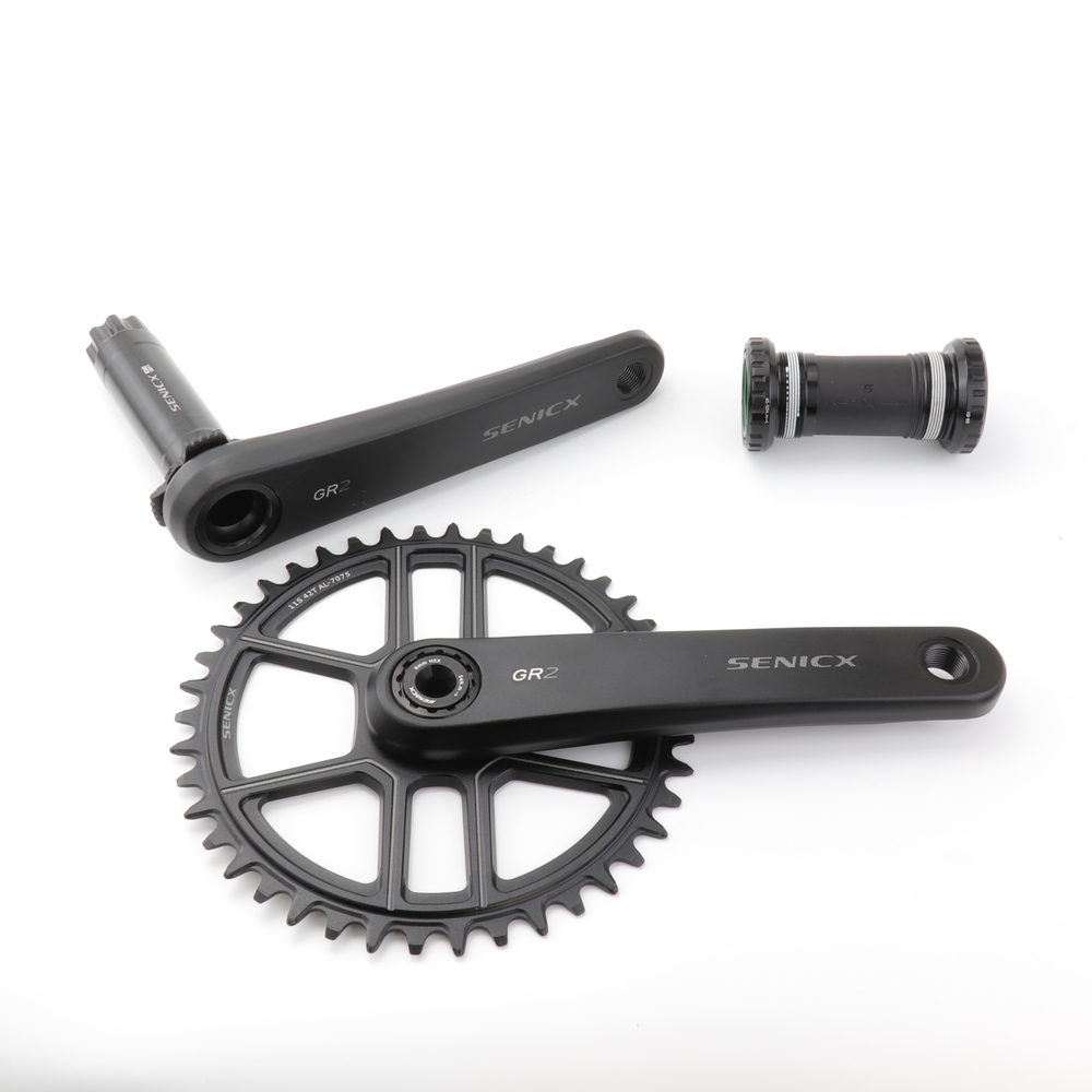 SENICX砂利バイクDUBクランクセットFC-GR2-A1 40T 42T 44T 165mm/170mm