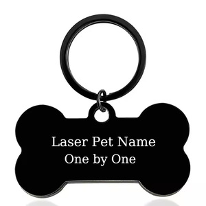 Plaque d'identification pour animaux de compagnie en acier inoxydable personnalisée |   Plaque d'identification personnalisée pour chien |   Fabricant d'étiquettes gravées pour collier d'animal de compagnie - Product Image 2