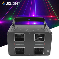 Projecteur laser professionnel DMX à 4 lentilles Projecteur de lumière laser pour fête Dj Disco Night Club Animation Laser Bar Light