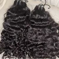 Cheveux Indiens Bruts Directement d'Inde, Extensions de Cheveux Ondulés Naturels, Cheveux Humains Bouclés Vierge Remy de Temple Pas Chers, Lots Non Traités