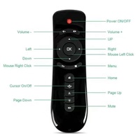 T2 Gyroscope Mini Fly Air Mouse 2.4GHz Clavier sans fil Télécommande 3D Sense Motion Stick pour Smart TV