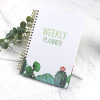 Agenda hebdomadaire mensuel avec logo personnalisé Journal d'objectif Manifestation Journal Agenda quotidien carnet de notes planificateur à puces