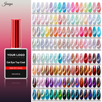 Kit de 2 mini vernis à ongles en gel pour voyage, emballage blister, couleurs personnalisées, gel UV effet œil de chat pour nail art
