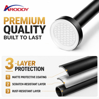 ARODDY Tringle à rideaux robuste en acier au carbone 120-190 cm, couleur personnalisée OEM, vente en gros B2B, sans perçage, tringle à rideaux à tension pour fenêtres