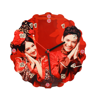 Cadre photo horloge murale/de table en MDF pour sublimation, impression par transfert thermique 6 couleurs pour cadeaux de mariage et décoration intérieure
