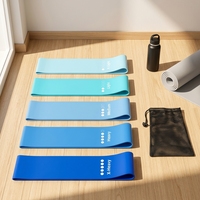 Juego de 5 Bandas de Resistencia de Goma para Ejercicio, Bandas de Ejercicio en Bucle para Fitness, Gimnasio, Yoga, Entrenamiento, Venta al Por Mayor OEM