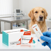 Veterinärdiagnose-Instrument Cpv Versorgungsstelle Veterinärtest Cpv Ag Hund Kanin Parvovirus-Detektionskarte Schnelltest-Kit