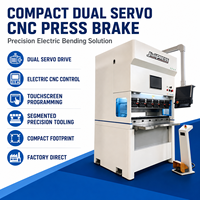 Presse plieuse CNC électrique compacte à double servo, haute précision, pour le pliage de tôles, avec commande par écran tactile