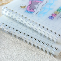Cuaderno Espiral A6 con Cubierta de PP con Dibujos Animados, 90 Hojas, 80GSM, Planificador de Tareas Escolares, Regalo para Niños, Material Escolar