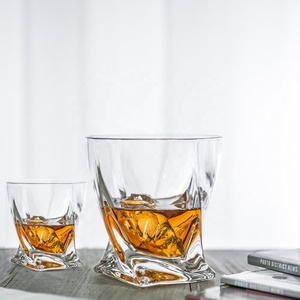 Venta caliente de lujo fuerte y clara vaso viejo moda giro alto de cristal licor whisky cóctel vasos de vino para beber. - Product Image 4