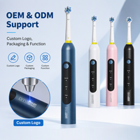 Brosse à dents électrique rechargeable personnalisée, étanche IPX7, 3 modes de rotation, 600 mAh, sonique, rotative, usage quotidien, voyage
