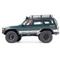FMS FCX10 1/10 Scale 4WD Green Land Cruiser 80 RC Pickup Truck LC80 Rock Crawler Brushless RTR 2026 NEW FMS11042RSGN-BL